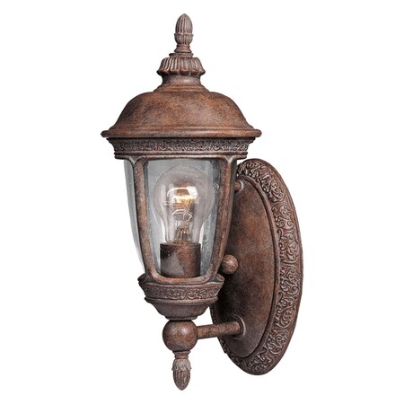 Maxim One Light Sienna Seedy Glass Wall Lantern 3462CDSE